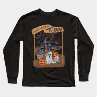 Halloween Town's Haunted Mansion Long Sleeve T-Shirt